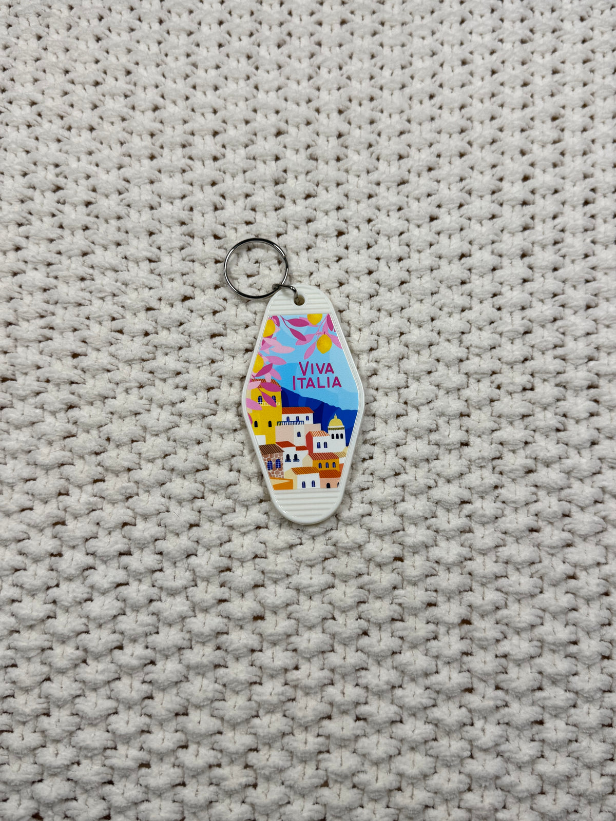 White Keychain - Viva Italia Design