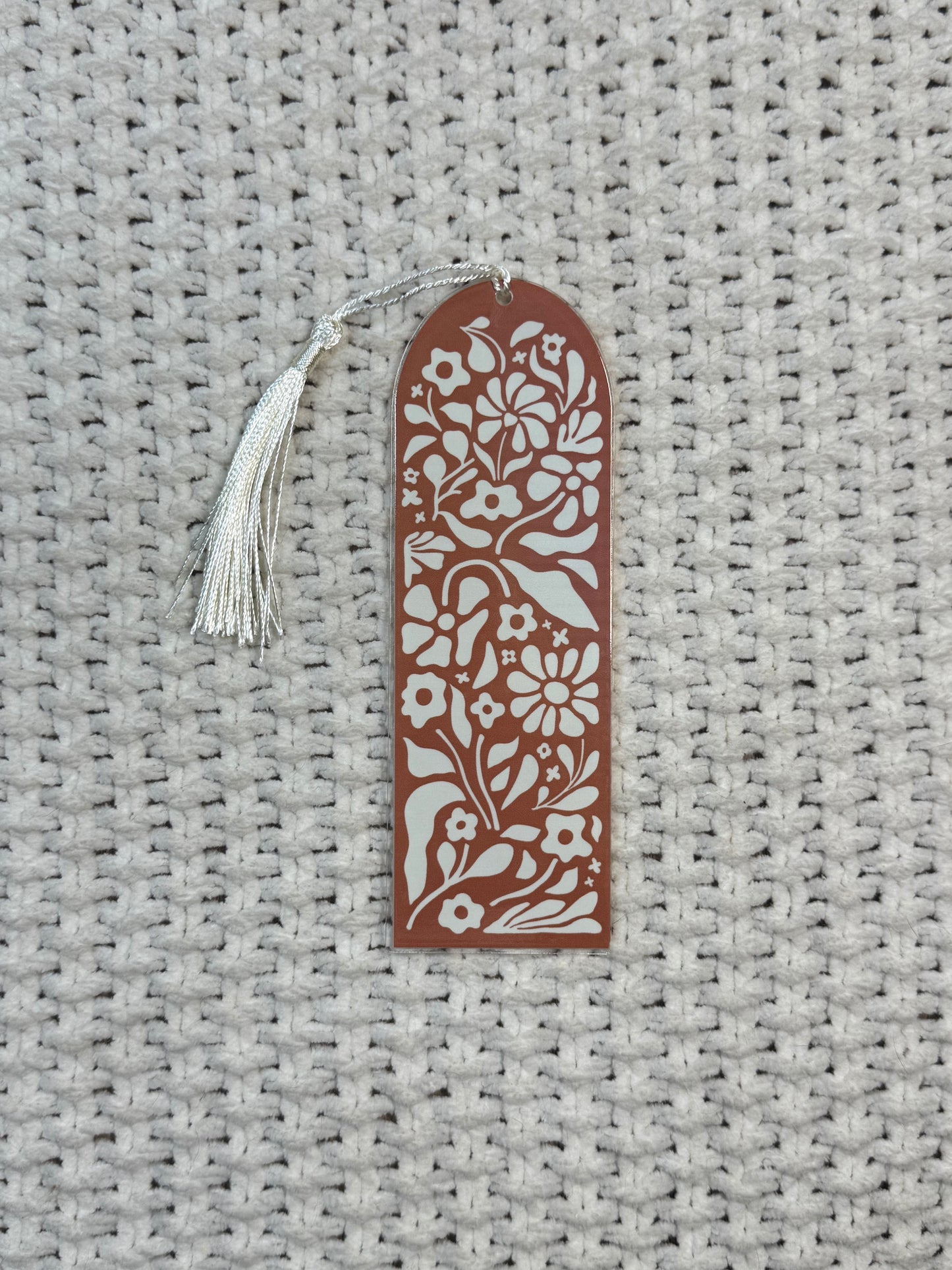 Floral Acrylic Bookmark
