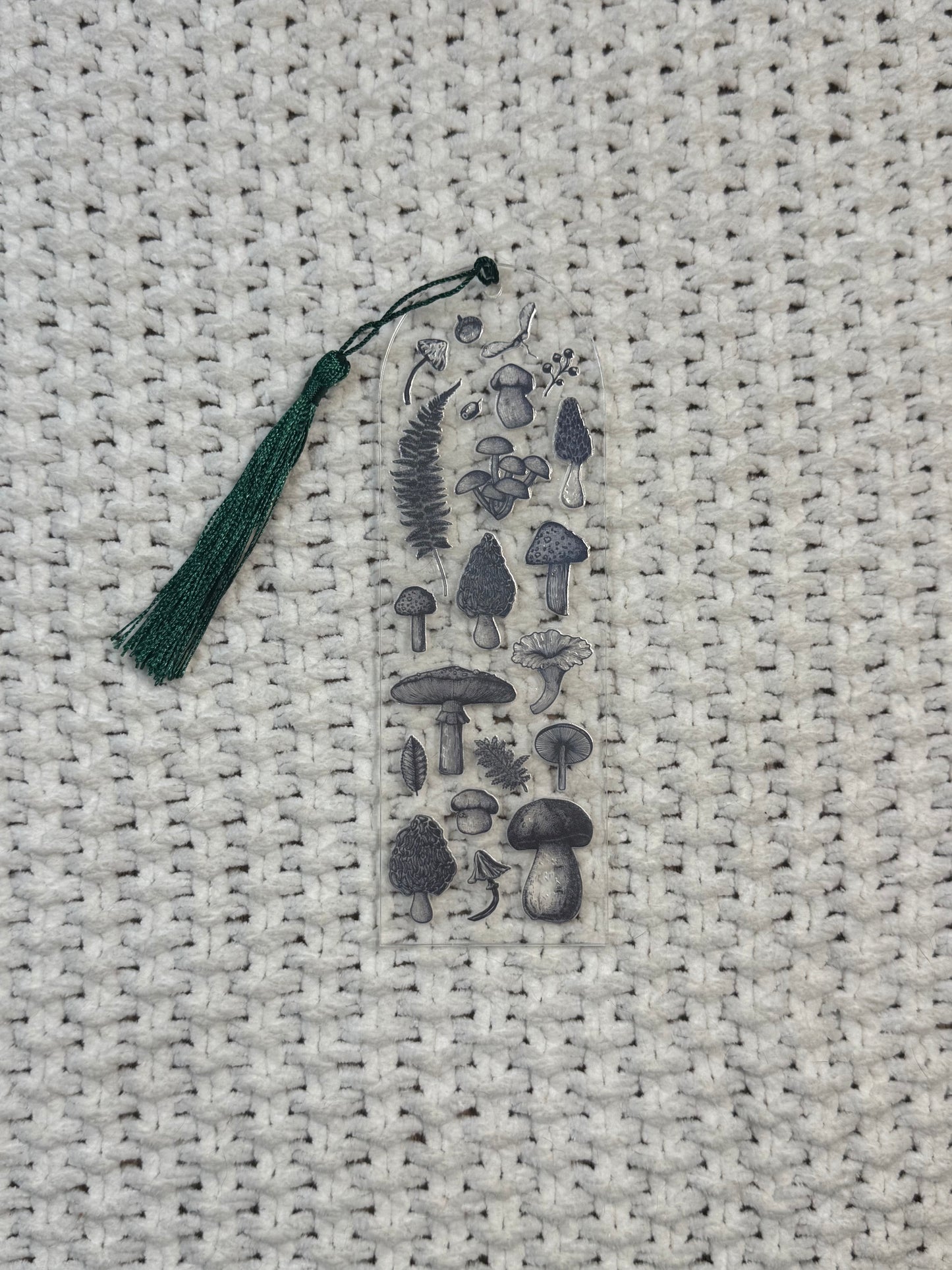 Mushrooms Acrylic Bookmark