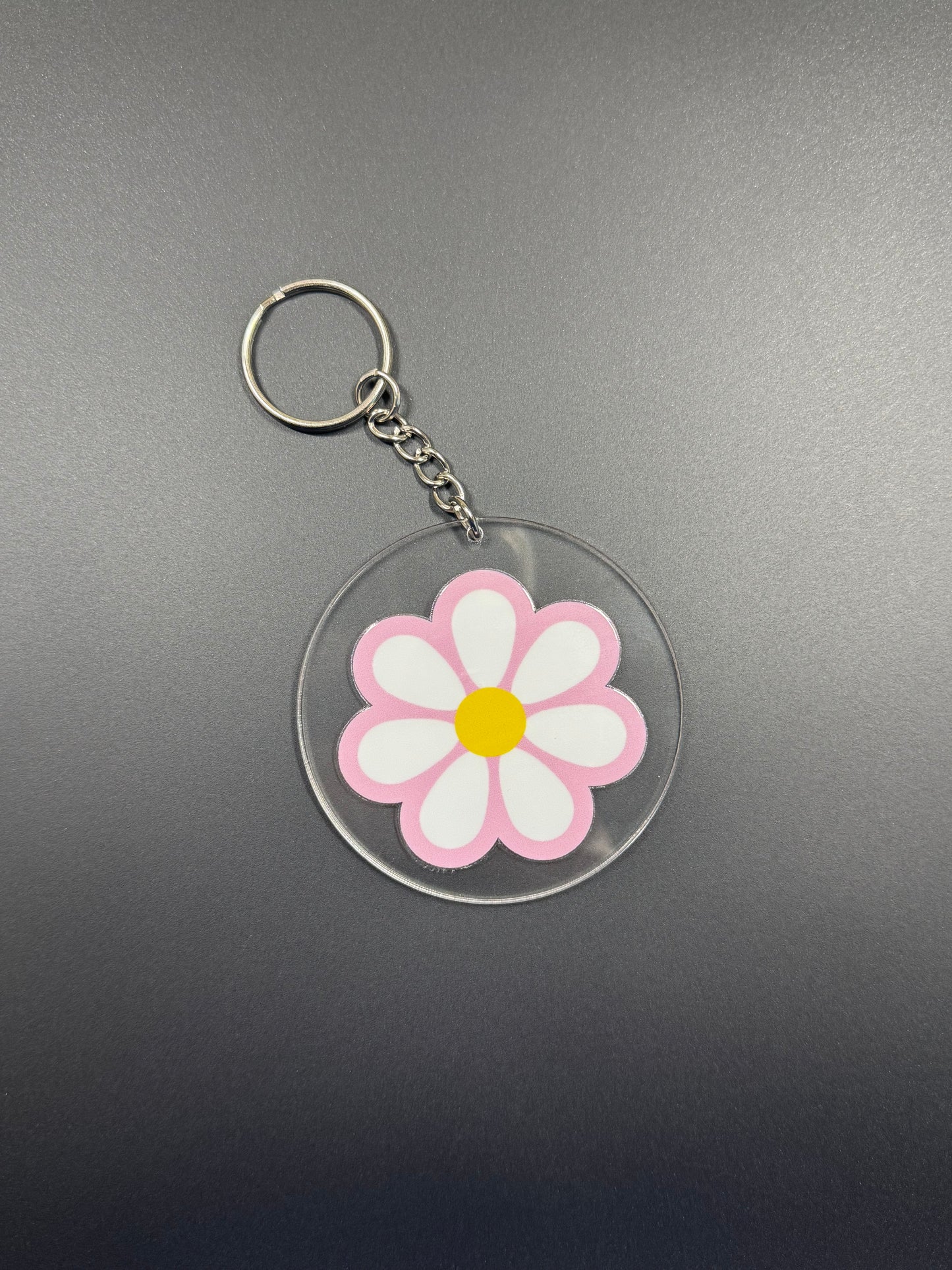 Daisy Acrylic Keychain