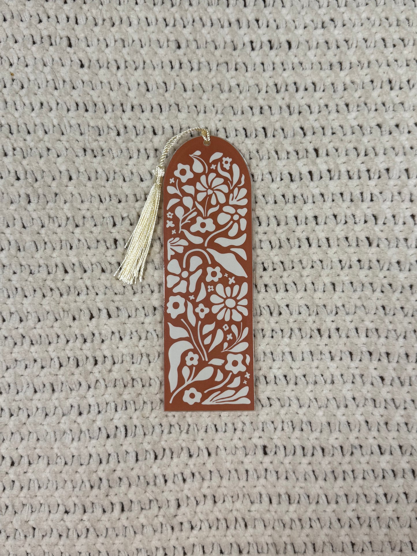 Floral Acrylic Bookmark