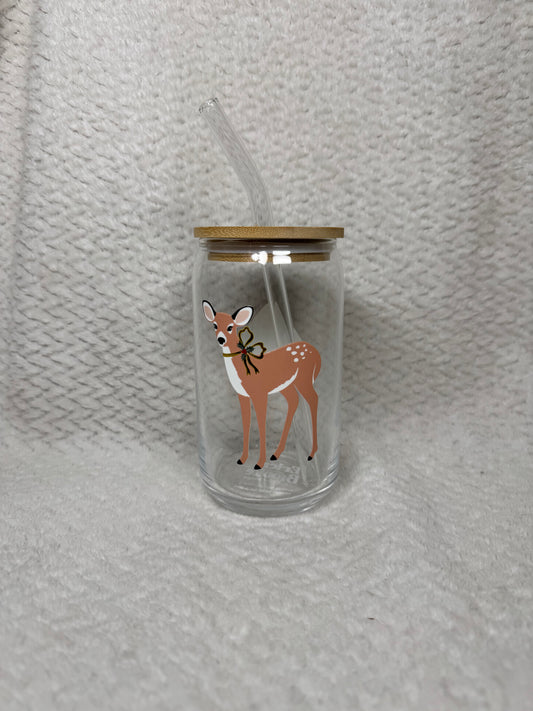 Christmas Reindeer & Gingerbread House Cup