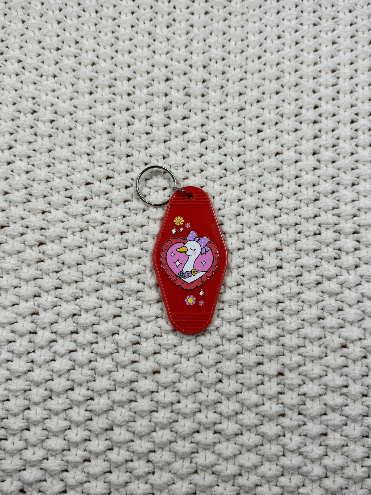 Red Keychain - Goose Design