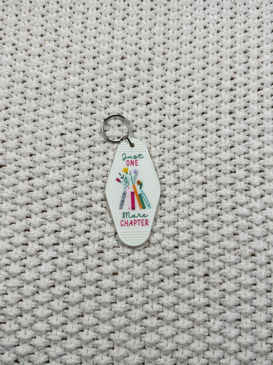 White Keychain - Just One More Chapter Design
