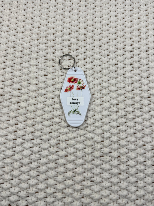 White Keychain - Love Always Design