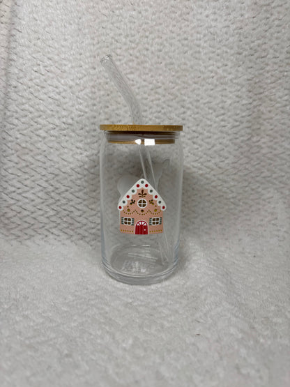 Christmas Reindeer & Gingerbread House Cup