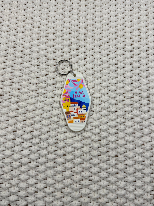 White Keychain - Viva Italia Design