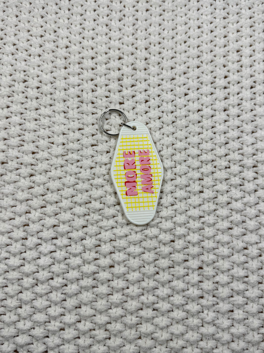 White Keychain - More Amore Design