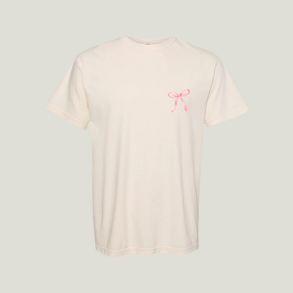 (PRE-ORDER CLOSED) Valentine's Day Exclusive - "love you more" Bow Short Sleeve Tee