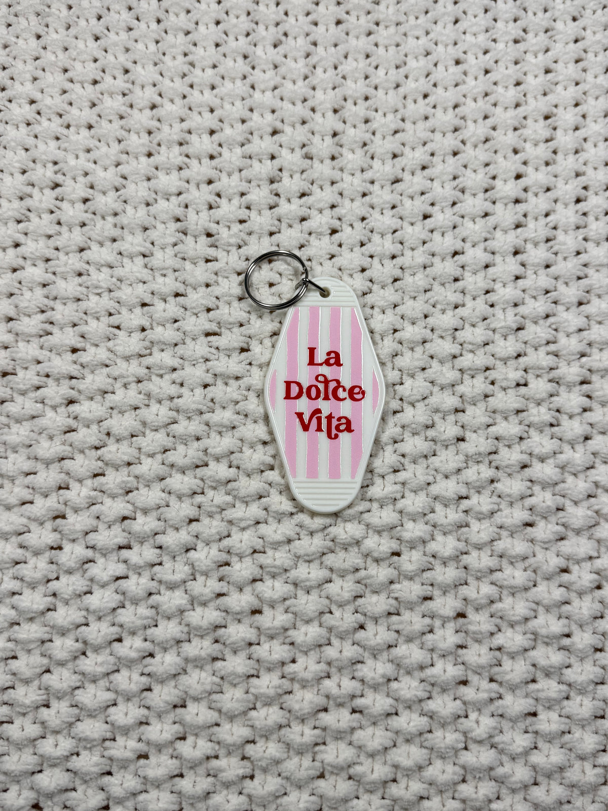 White Keychain - La Dolce Vita Design