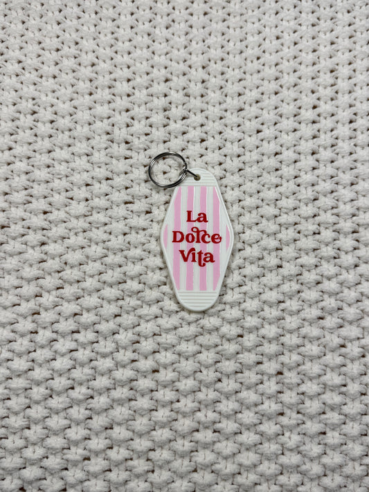 White Keychain - La Dolce Vita Design