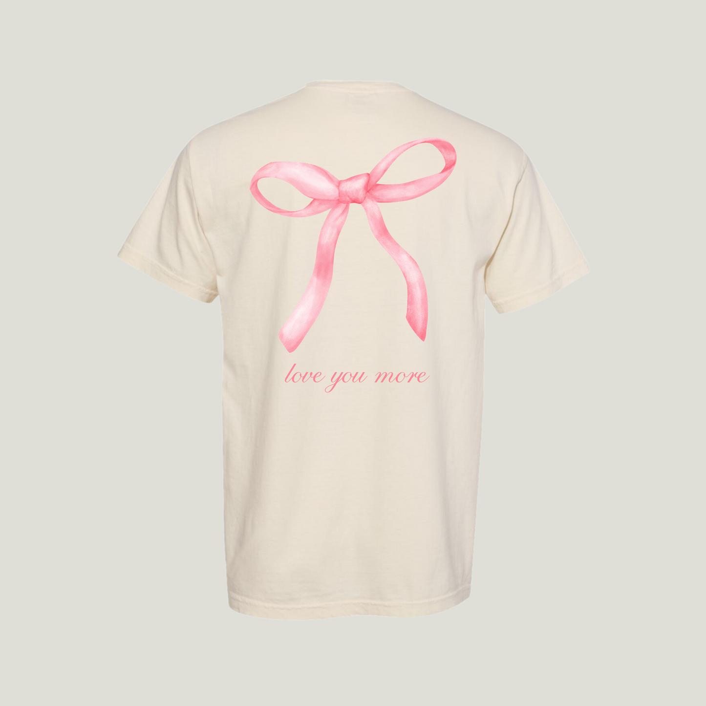 (PRE-ORDER CLOSED) Valentine's Day Exclusive - "love you more" Bow Short Sleeve Tee