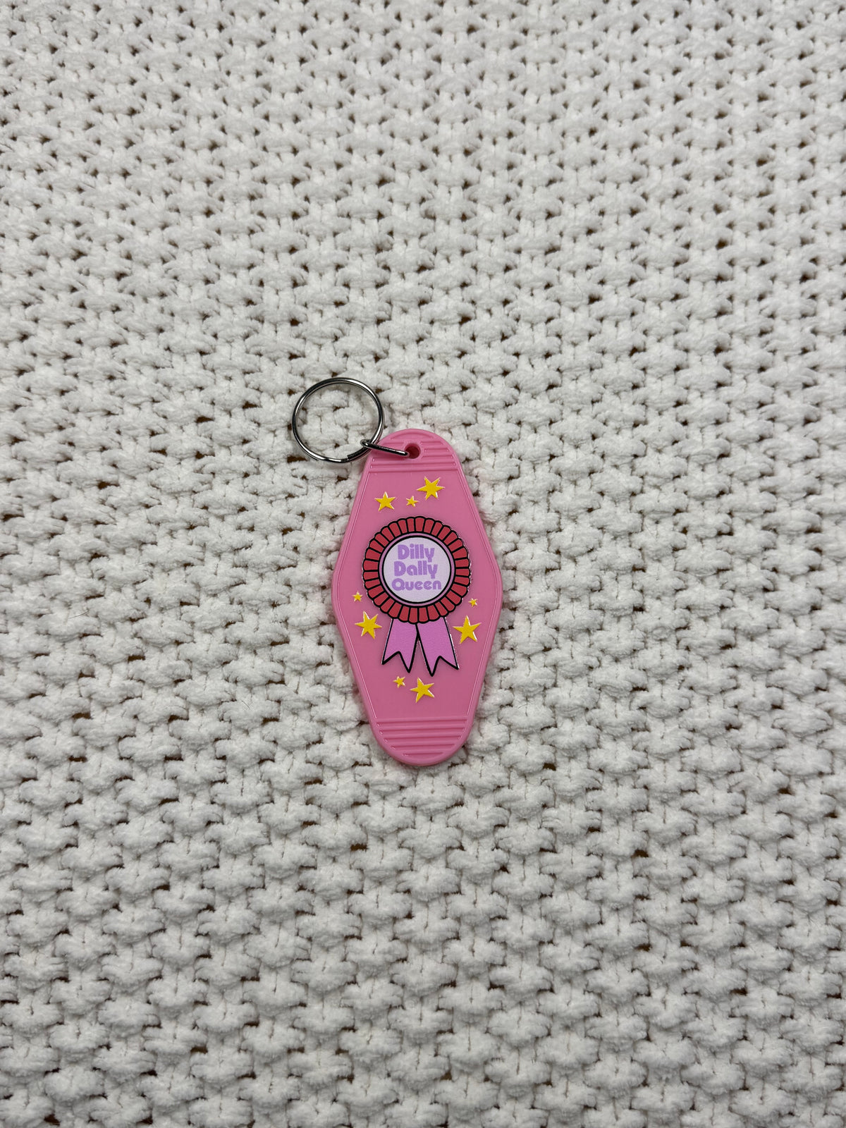Pink Keychain - Dilly Dally Queen Design