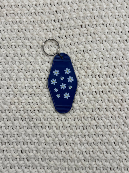 Navy Blue Keychain - "text me when you get home" Design