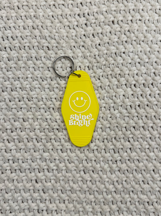 Yellow Keychain - Shine Bright Design