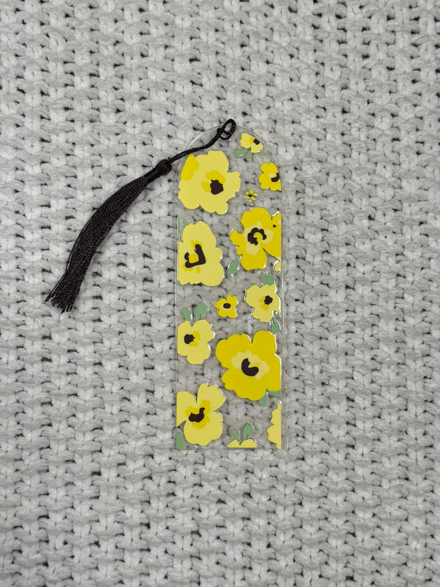 Pansies Acrylic Bookmark