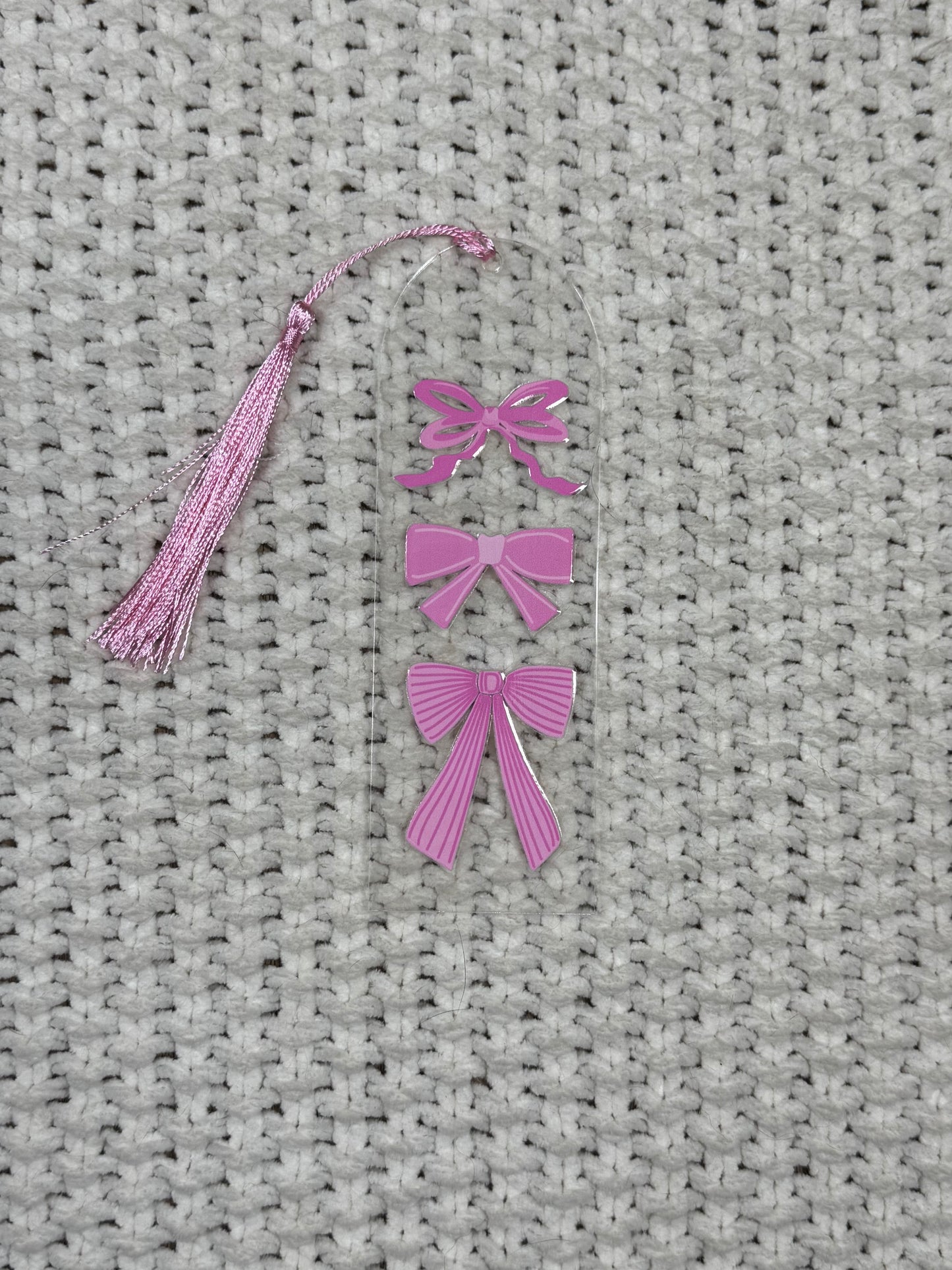 Bows Acrylic Bookmark