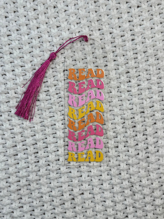 Colorful Read Acrylic Bookmark