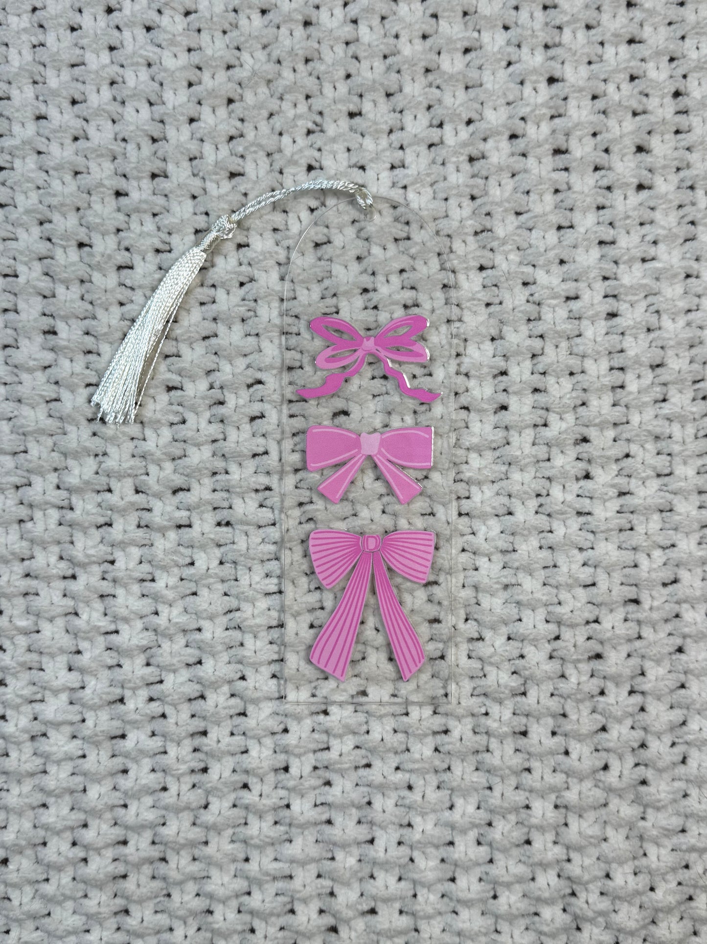 Bows Acrylic Bookmark