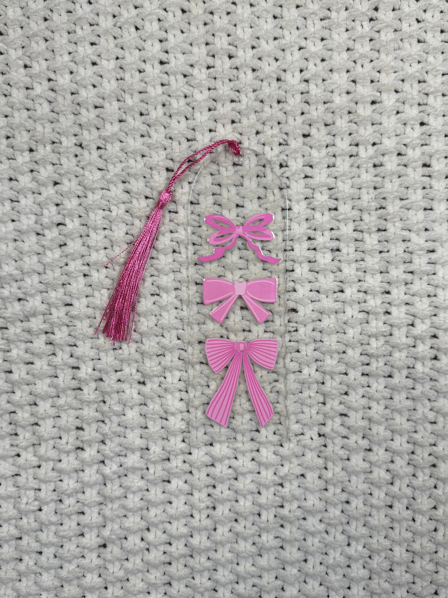 Bows Acrylic Bookmark