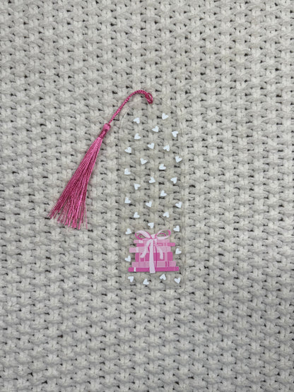 Books & Hearts Acrylic Bookmark