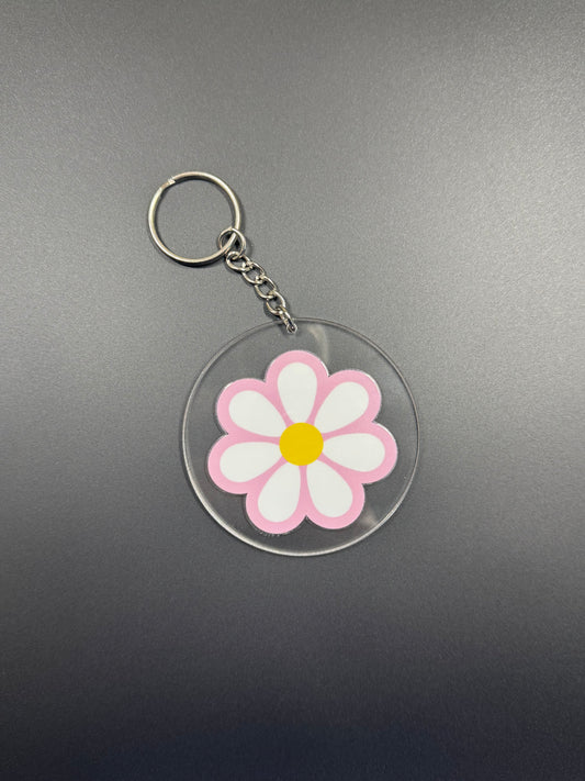 Daisy Acrylic Keychain