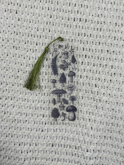 Mushrooms Acrylic Bookmark