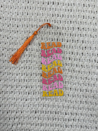 Colorful Read Acrylic Bookmark