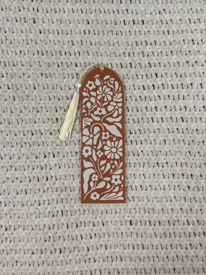 Floral Acrylic Bookmark